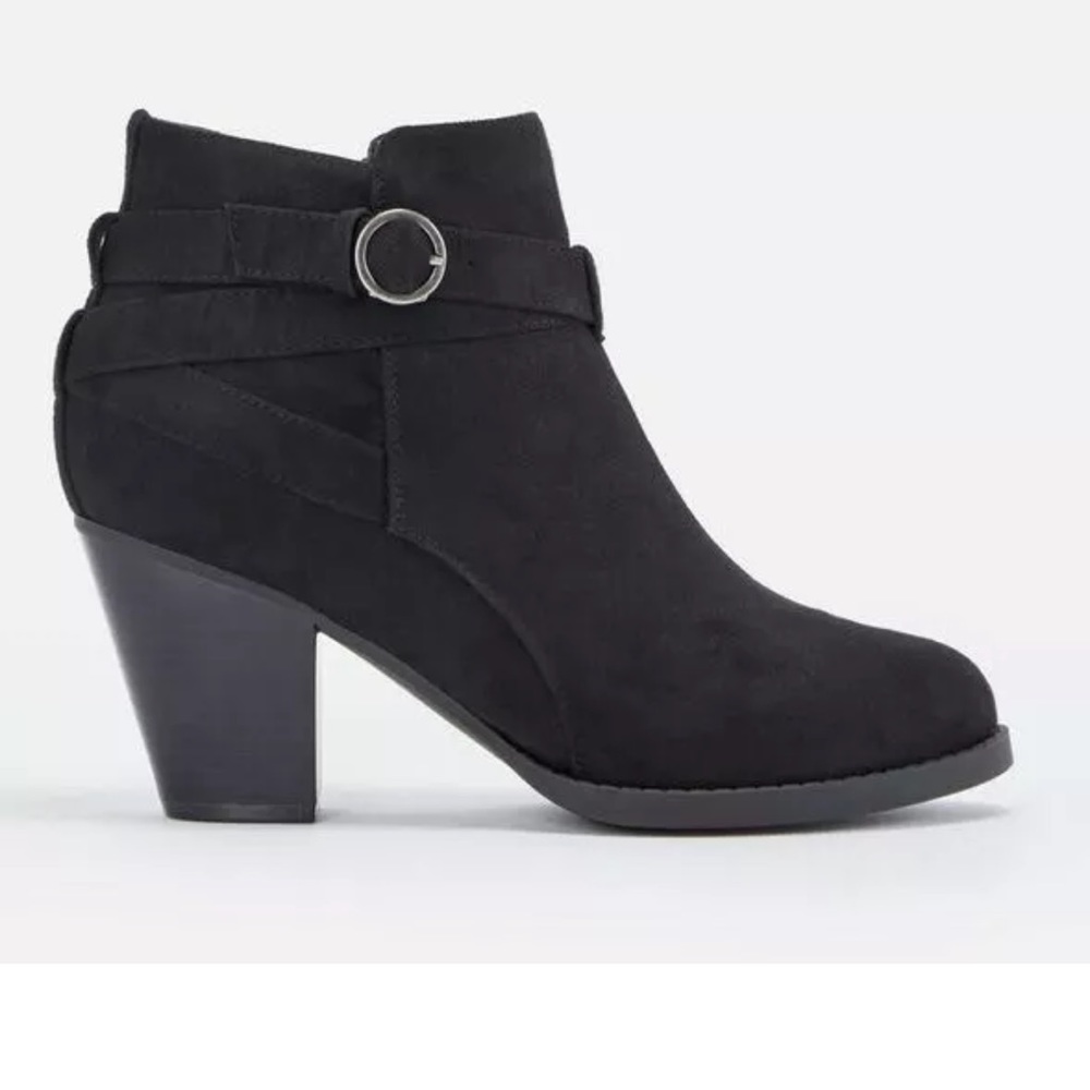 Just Fab Freda Block Heel Ankle Bootie